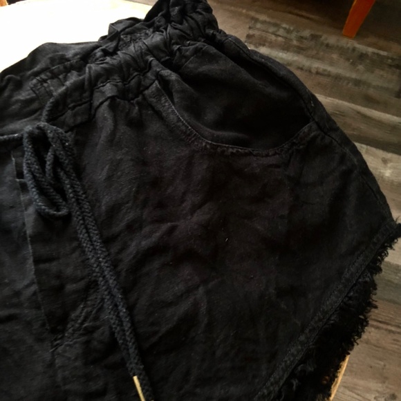 Young Fabulous Broke Izzy Shorts Linen Blend S Black - Picture 4 of 8